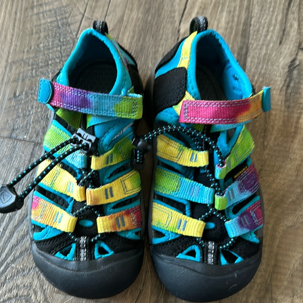 KEEN Newport H2 Sandals - Kids size 12 (rainbow tie dye)